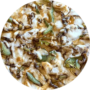 Butter chicken pizza